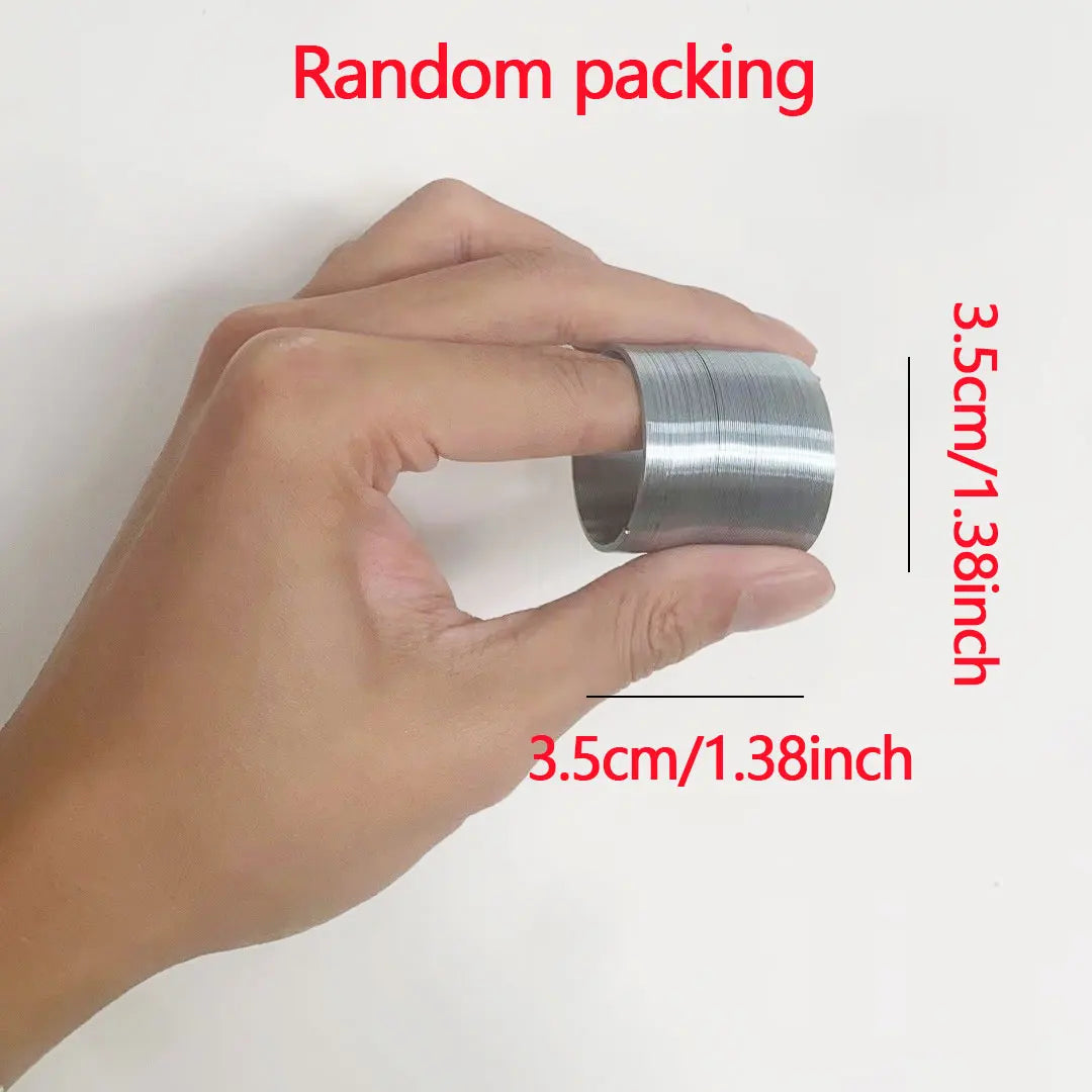 AIUAZA 1 PC decompression finger game, metal springs, mini spring party toys, adult decompression spring toys