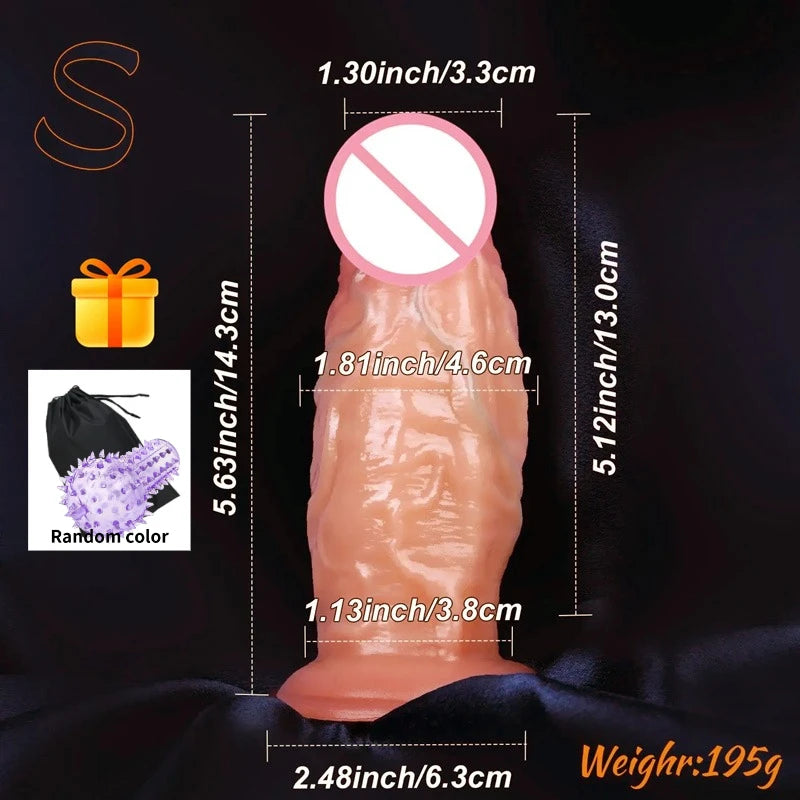 Realistic Anal Silicone Dildo Soft Huge Penis Suction Cup Vagina Adult Masturbator Cock Big Dick Butt Plug Sex Toys For Woman18+