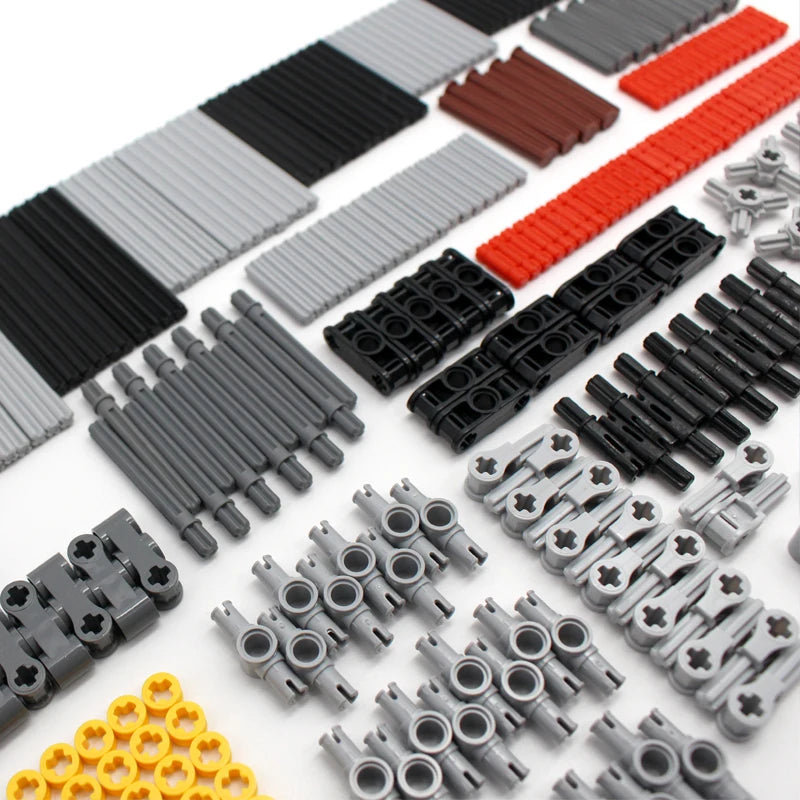 882PCS Blocks High-Tech Technical Parts Pin Beam Axle Connector Panel Gear Car Motorcycle Building Blocks Bricks Compatible Toy