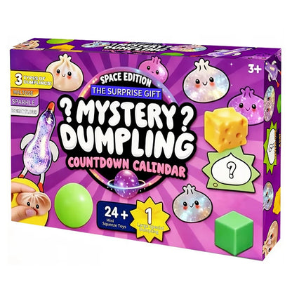2026 New Squishy Bun Advent Calendar 24 Day Mystery Bun Countdown Box Slow Rising Dumpling Fidget Toy Set for Stress Relief Gift