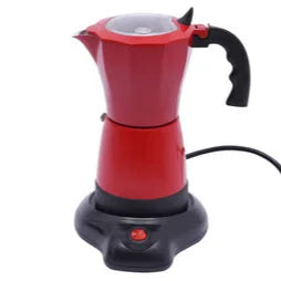 300ml/6 Cups Electric Coffee Maker Portable Aluminum Mocha Pot Fast Electric Italian Coffee Maker Percolator Coffee Tools 480W