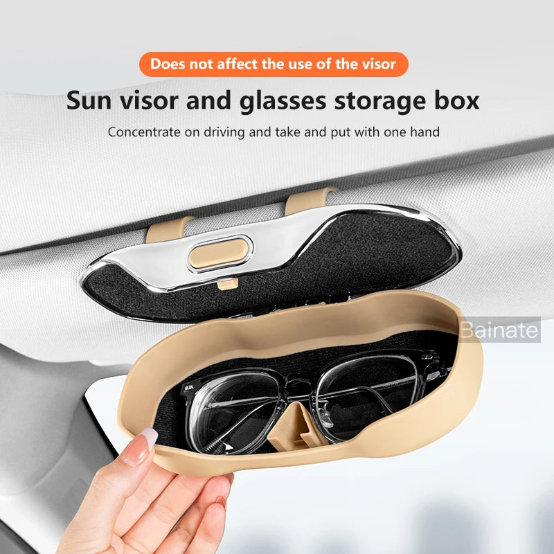 Car Glasses Box Sun Visor Glasses Holder For EBRO S700 EBRO S800 S400 2025 Shock-proof Eyeglasses Storage Case Car Accessories