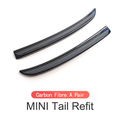Spoiler Red Carbon Fiber Black Color Rear Spoiler Extension Lip Fins For Mini Cooper F56 F55 2014+ S /JCW Auto Part Styling