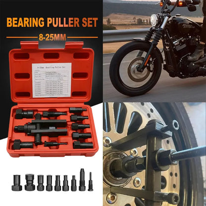 10Pcs 8-25MM Blind Internal Bearing Removal Tool Two Jaw Inner Insert Motorcycle Bearing Disassembly Tool Set