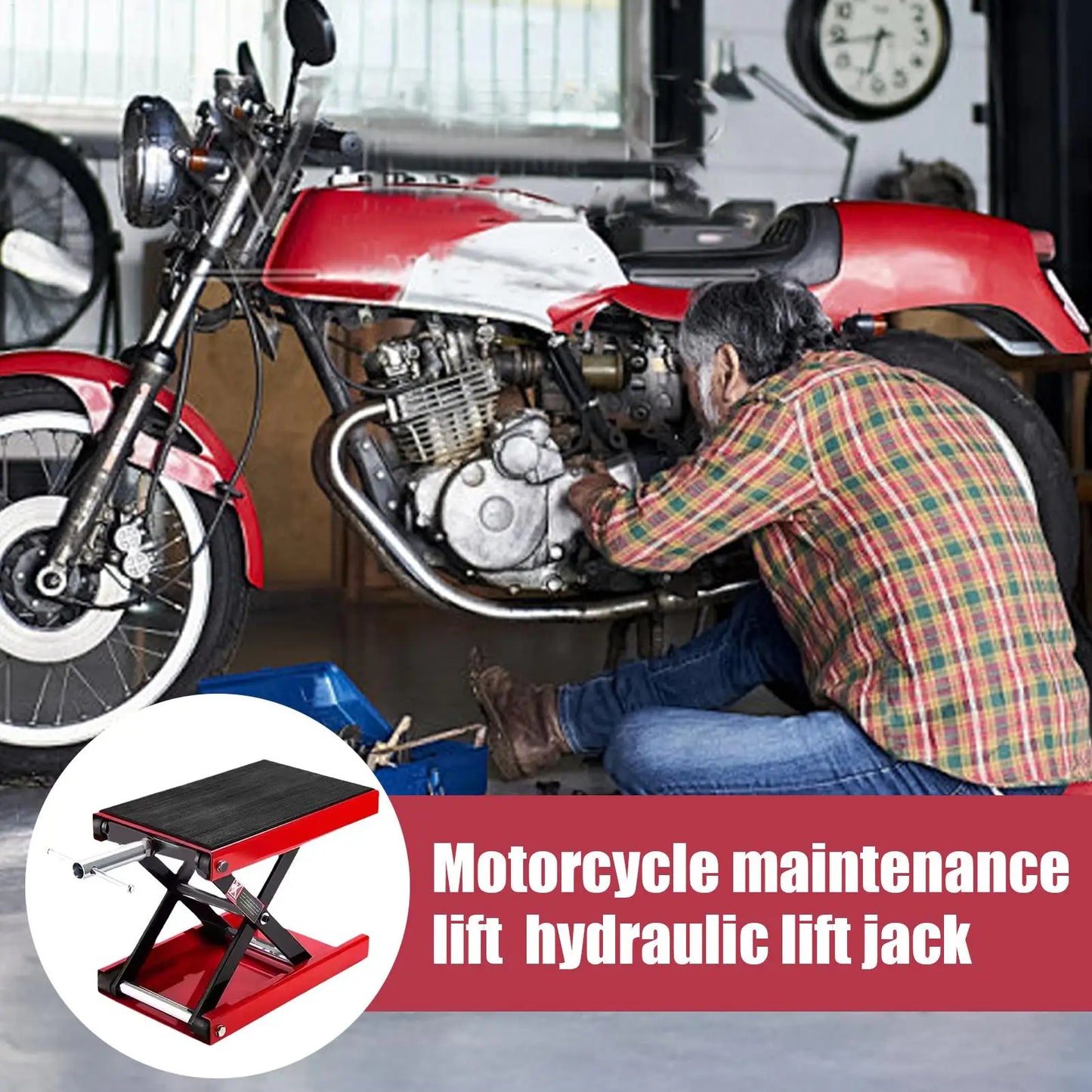 Motorcycle Lift Jack Motorcycle Hydraulic Lift Stand 00Kg Capacity Heavy Duty Hydraulic Lift Wide Deck Scissor Lift Jack Table