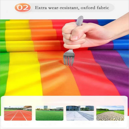 Fun Running Mat Oxford Fabric Roller Learning Team Building Activity Multi person Collaboration Game Youth Adult Outdoor Game