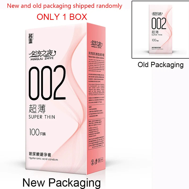50/100pcs Hyaluronic Acid Condom Ultra Thin Penis Sleeves Natural Latex Smooth Contraception Condoms Erotic Products Sex Toys