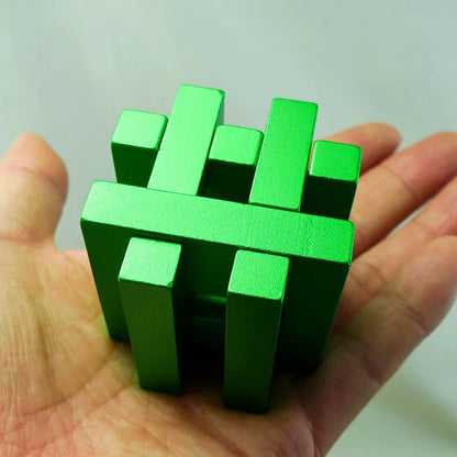 Metal Puzzles Brain Teasers Difficult Level 10 Magic Mind Challenge Assembly & Disentanglement IQ Test For Kids Teens Adults