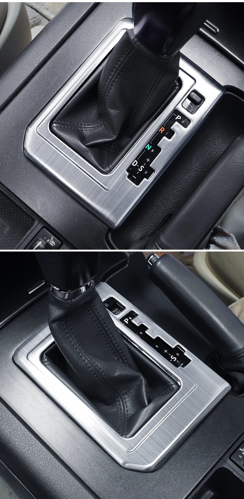 For 2010-2017 Right Rudder Car Toyota Land Cruiser Prado 150 Stainless Steel Panel Gearbox Cover Lc150 J150 Interior Accessories