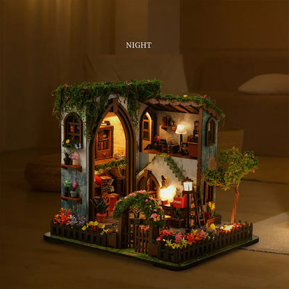 DIY Wooden Miniature Doll House Model Kits 3D Puzzle Dollhouse With Furniture for Friends Birthday Gifts Home Decoration Crafts