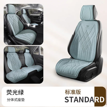 Perforated Suede Seat Cover Universal Four Seasons Cars Seats Covers Breathable Seat Non-slip Luxury Car Rams Latex Seat Cover