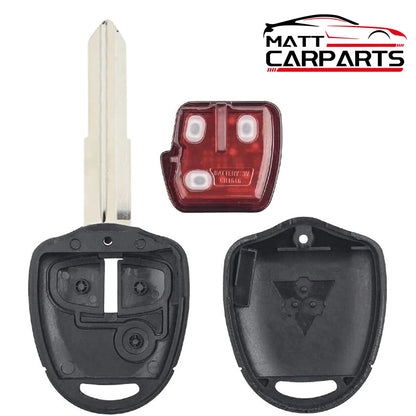 Complete Remote Car Key with Chip for Mitsubishi Outlander ASX Lancer 2007-2018 - Replacement Car Key with Chip