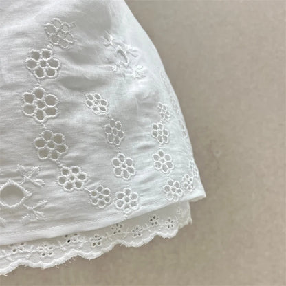 Women's vest New flower embroidered sleeveless top for summer 2026 Sexy backless women's corset Cotton linen blend tanks top y2k