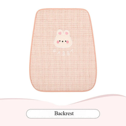 Bear Plush Seat Cushion Cover Universal Skin-Friendly Cute Soft Car Pillow Case Autumn Winter Decorative Seat Accessories