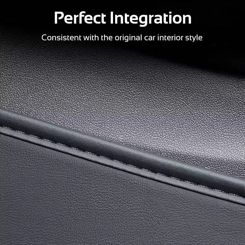 For Tesla Model 3 Y 2021-2026 LHD Center Console Two Side Anti Kick Pad Protector PU Leather Sticker Foot Cover Car Accessories