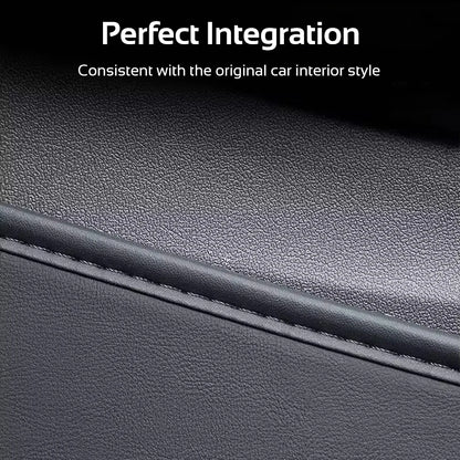 For Tesla Model 3 Y 2021-2026 LHD Center Console Two Side Anti Kick Pad Protector PU Leather Sticker Foot Cover Car Accessories