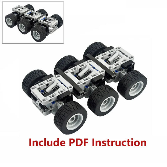 MOC Expert Technical Car Power Function Motor Parts  Buiding Block With RC Motor Vehicle Brick Toys For Children Gifts Leduo