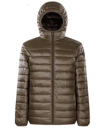 Down Jacket Men's 2024 New 90% White Duck Down Super Light Down Jacket Men's Lightweight Thermal Coat Hooded Feather Coat