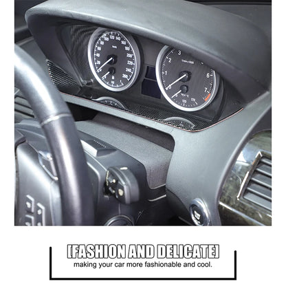 For BMW 6 Series E63 E64 2004-2010 Soft Carbon Fiber Gear Shift Air Outlet Window Lift Panel Dec Car Interior Accessory Sticker