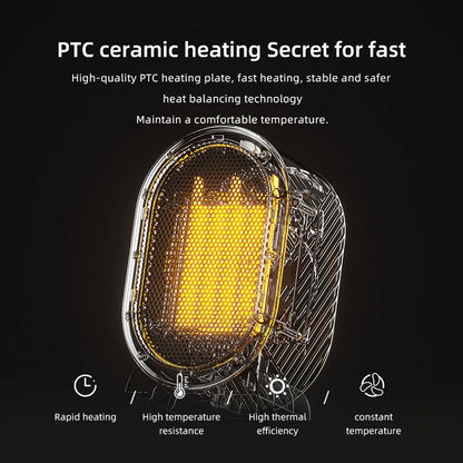 Portable Desktop Ceramic PTC Household High Power 1300W Heater Quick Heat Electric Heater Small Fan Heater