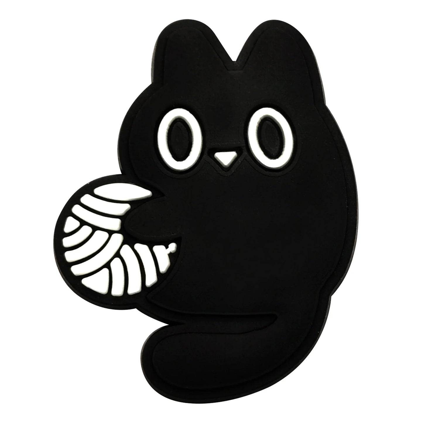 New 1-13pcs Cute Animal Black Cat PVC Garden Shoe Charms Sandal Buckle Boys Girls Cartoon Hole Slipper Accessories DIY Backpack