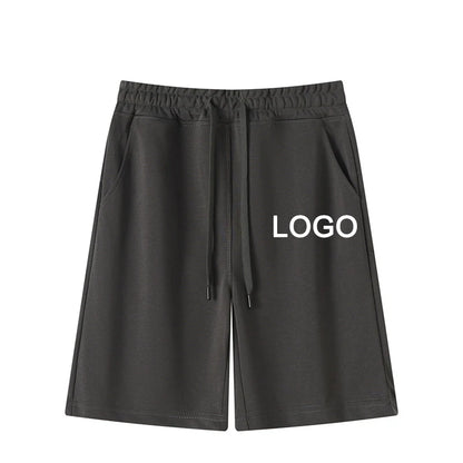 Customized Printed 60% Cotton Five-Quarter Pants Men Fashion Training Running Breathable Short Pants Women Casual Sport Shorts