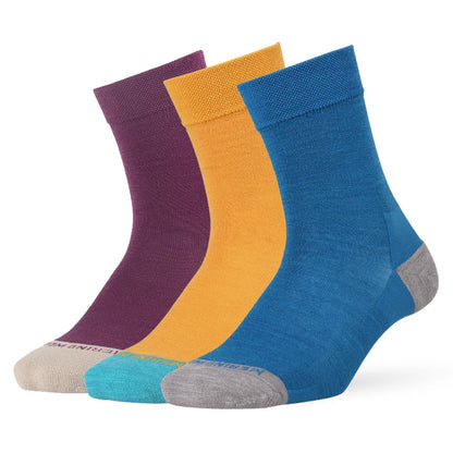 ZEALWOOD Merino Wool Running Socks Men Women No Show/Ankle/Crew Anti-blister Cushion Athletic Socks Ultra-Light Tennis 1/3 Pairs