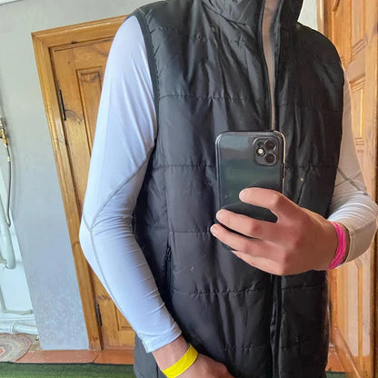 Men Vest Winter Jacket Casual Coat Warm Sleeveless Jackets Fashion Male Cotton-Padded Vest Windproof Outdoor Climbing Outwear