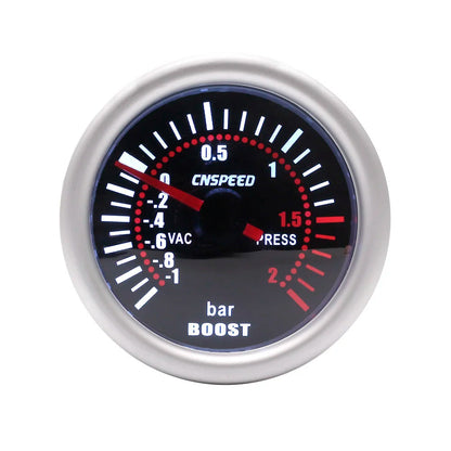 CNSPEED 2 "52mm Turbo Boost Gauge -1-2 Bar Car Smoke Len With Adjustable Auto Turbo Boost Controller Kit 1-30 PSI