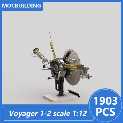 Voyager 1-2 Scale 1:12 Model Moc Building Blocks Diy Assemble Bricks Space Educational Creative Collection Toys Gifts 1903PCS