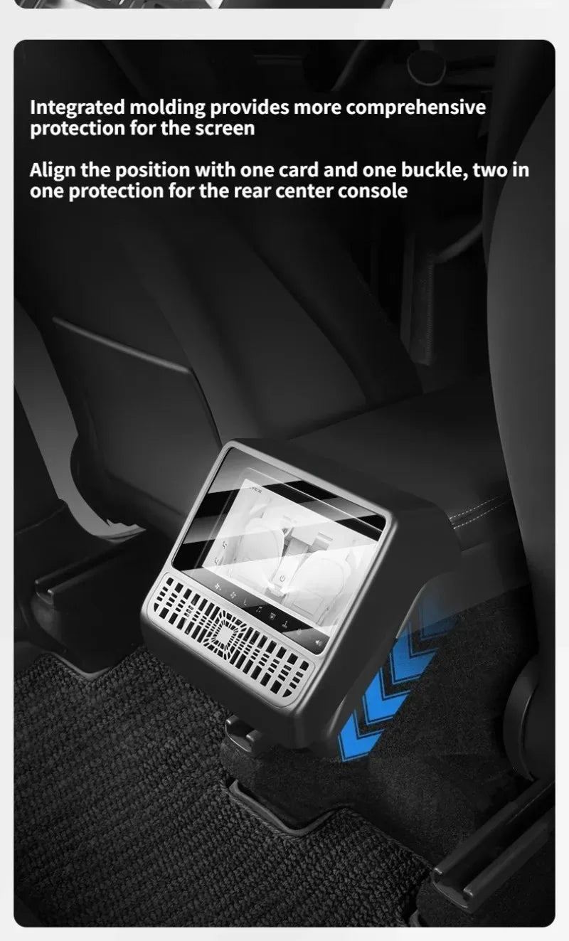 Rear Screen Tempered Film Protective Cover for Tesla Model Y Juniper Model 3 Highland 2025 Rear Air Vent Cover Car Accessories