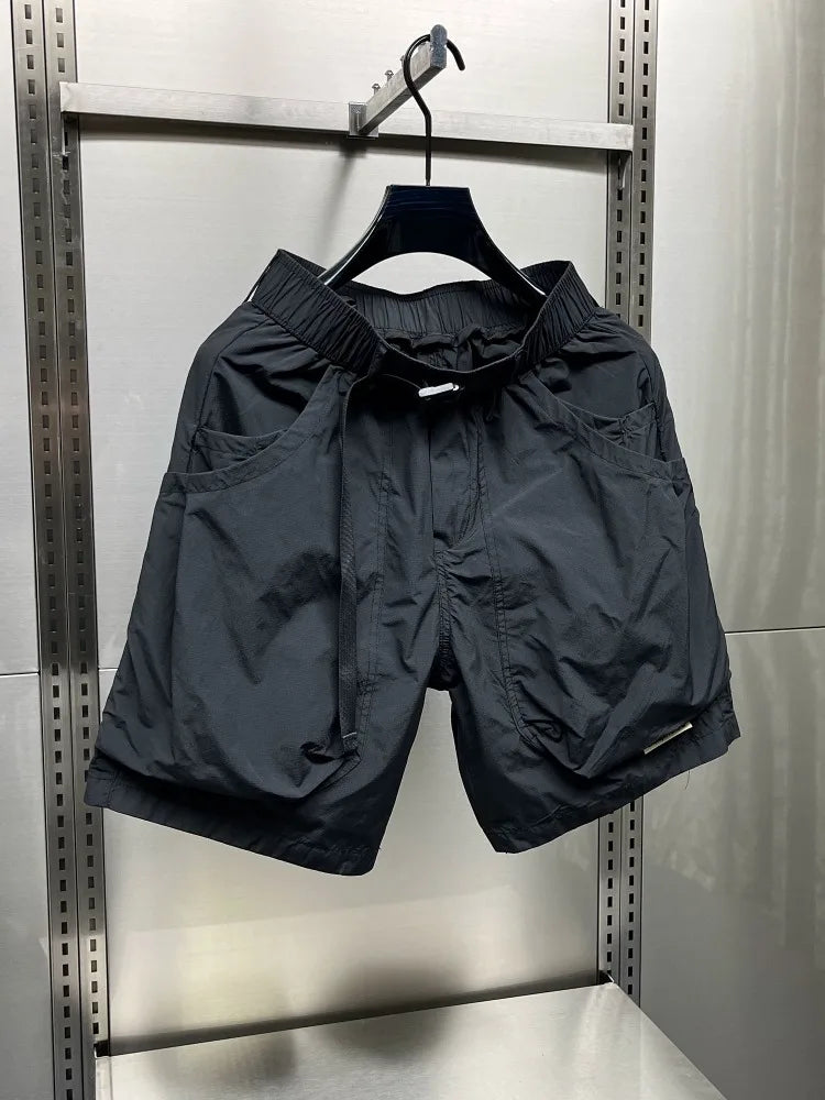 NY High-End Quick-Dry Workwear Shorts Men's Sporty Shorts 2026 New Summer Japanese Style Handsome Mid-Length Shorts