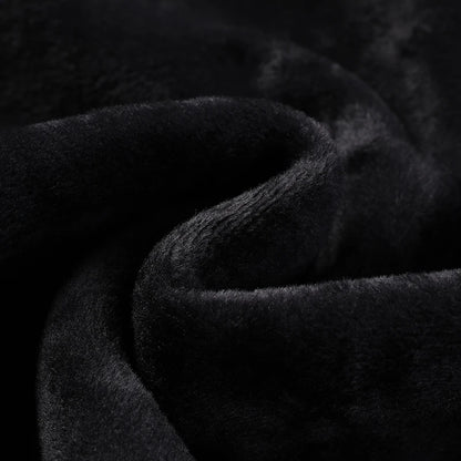 Fleece-Lined Knitted Pullover Sweater Casual Jumper for Men Insulated Warm Long Sleeve Thick Material Round Neck Design