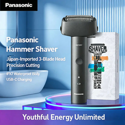 Panasonic ES-RM31 Electric Shaver Reciprocating Three Blade Full Body Waterproof Shaver Rechargeable Wet Dry Dual-Use Shaver
