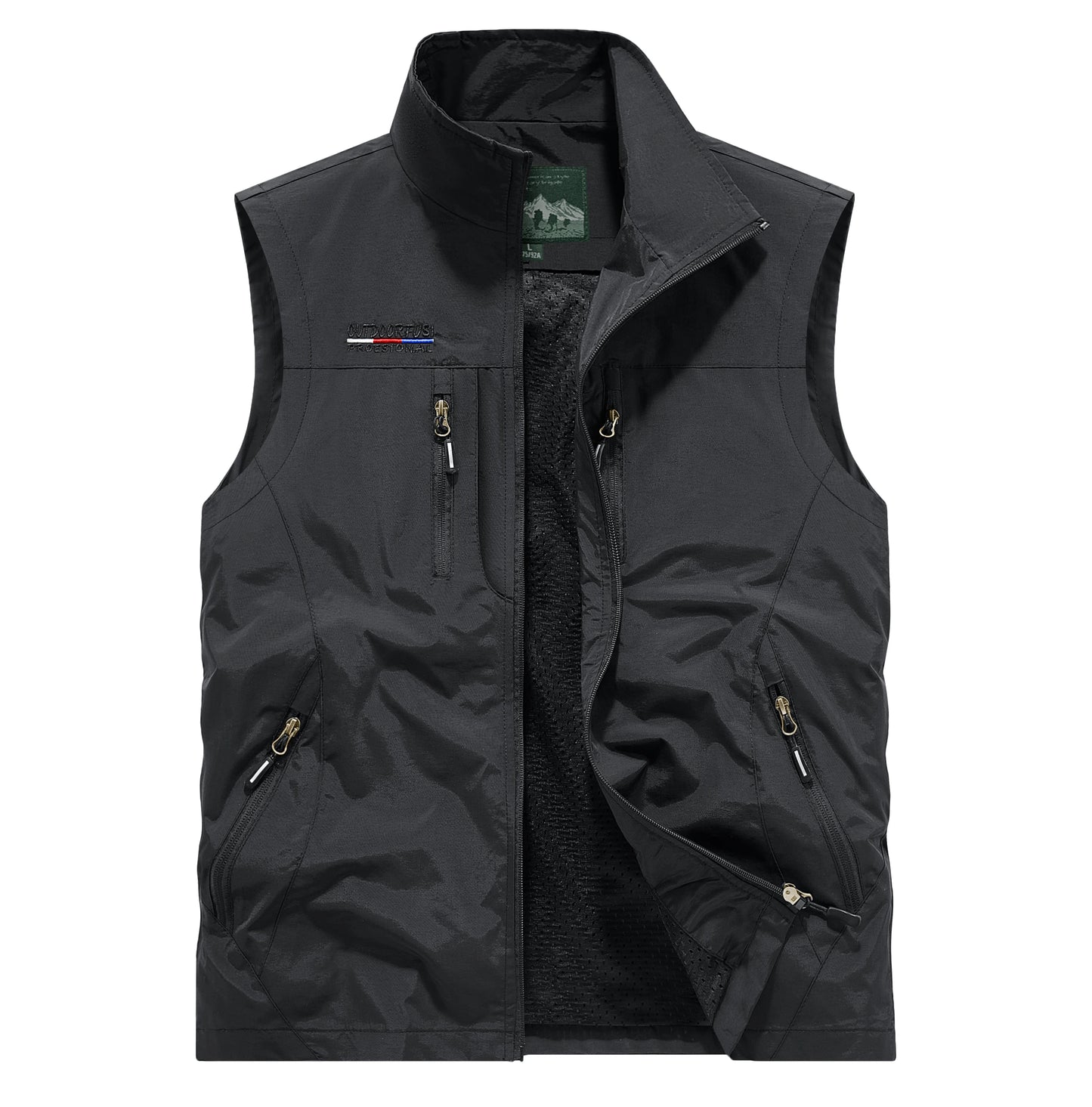 Men's Outdoor Sports Leisure Windproof Cold Proof Warm Vest for Autumn and Winter Comfortable Plush Warm and Fashionable Vest
