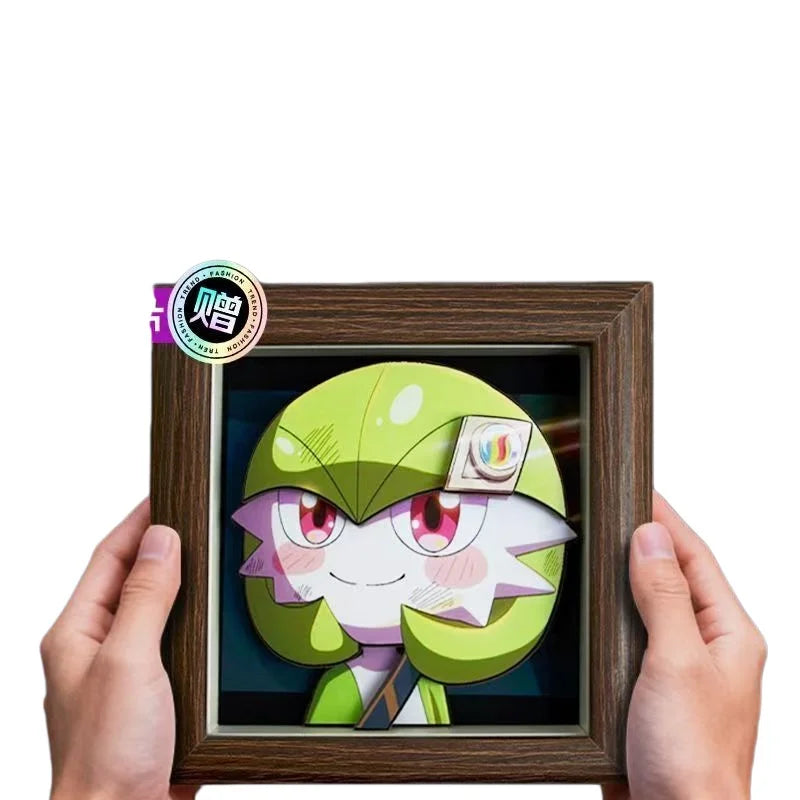 Anime Gyarados 3D Art Painting Cartoon Bulbasaur Figure Collect Picture Handmade Desktop Decora Fans Gift