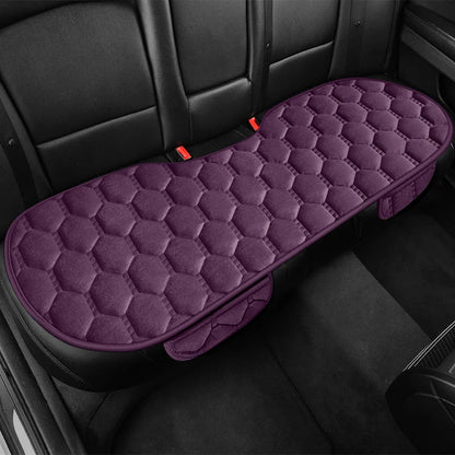 Winter Warm and Thick Velvet Car Seat Cushion Four Seasons Universal Single Seat Small Three piece Plush Warm Five Seat Anti sli