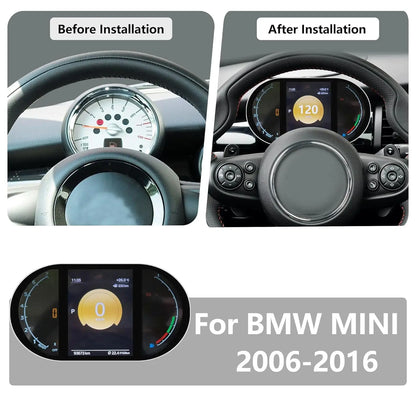 Auto Cluster For BMW MINI Cooper R55 R56 R58 R60 2007-2014  speedometers Dashboard R Series screen instrument panel digital