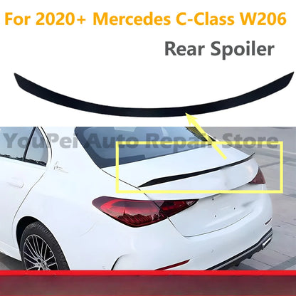For 2020+ Mercedes C-Class W206 Precise Fit Roof Spoiler, Carbon Fiber Style Exterior Upgrade Parts