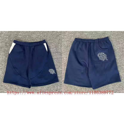 High Street Trendy Men's Mertre Denim Shorts Summer Loose Versatile Straight Leg Heavy Fabric Pants Stock