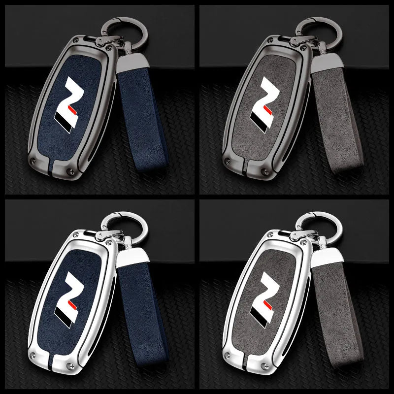 Modern High-End Hyundai Key Cover Suitable for N LINE N IX35 IX25 Tucson Sonata Car Key Case Luxury Design Vehicle Accessories