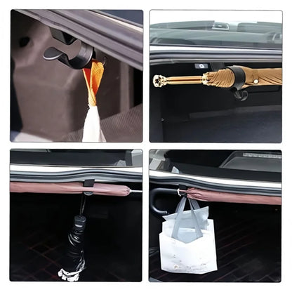 2PCS/Set Car Hooks for Back of Car Seats, Trunk, Fishing Rods, Umbrellas, Towels, Multi-Functional Car Storage Hanger
