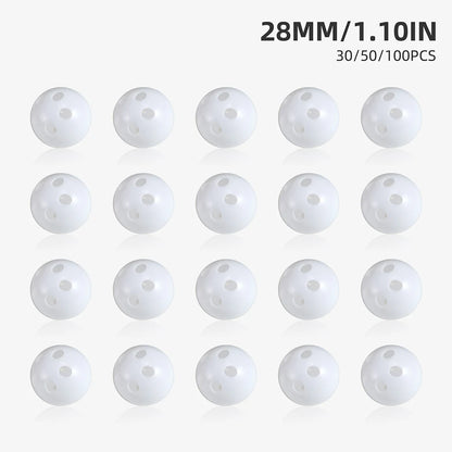 30/50/100pcs Plastic Rattle Bell Balls Squeaker Pet Baby Toys Diy Rattle Beads Noise Maker Repair Fix Dog Plush Doll Accessories