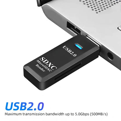 2 in 1 USB 3.0 Card Reader Micro TF sd card Reader usb adapter High Speed Cardreader TF Memory card For PC Laptop Accessories