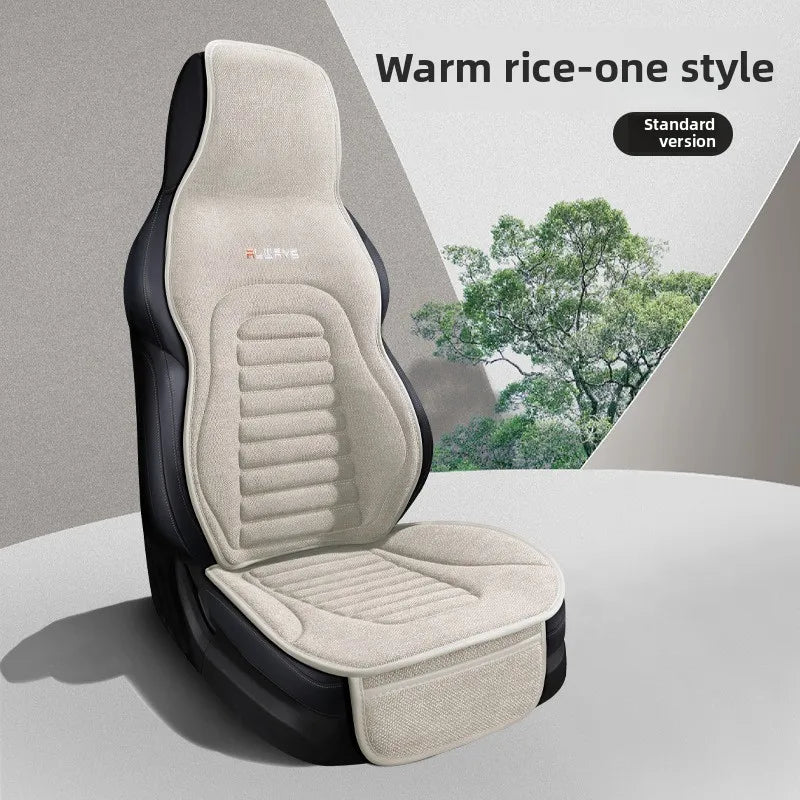 Universal Linen Car Seat Cover Four Season Auto Flax Comfortable Breathable Anti-Slip Covers Cushion SUV Car Seat Protection