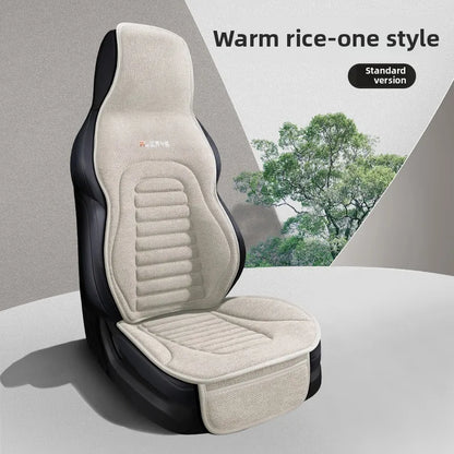 Universal Linen Car Seat Cover Four Season Auto Flax Comfortable Breathable Anti-Slip Covers Cushion SUV Car Seat Protection