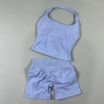 2 Pieces Sportswear Women Yoga Set Gym Clothes Sportswear Yoga Suits High Waist Scrunch Fitness Tracksuits  Pilates Set