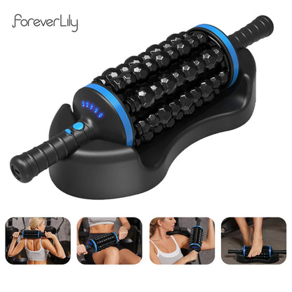 Electric Massage Roller Muscle Relaxation Fascia Roller Massager Fitness Body Rolling Percussive Massager Foot Leg masajeador