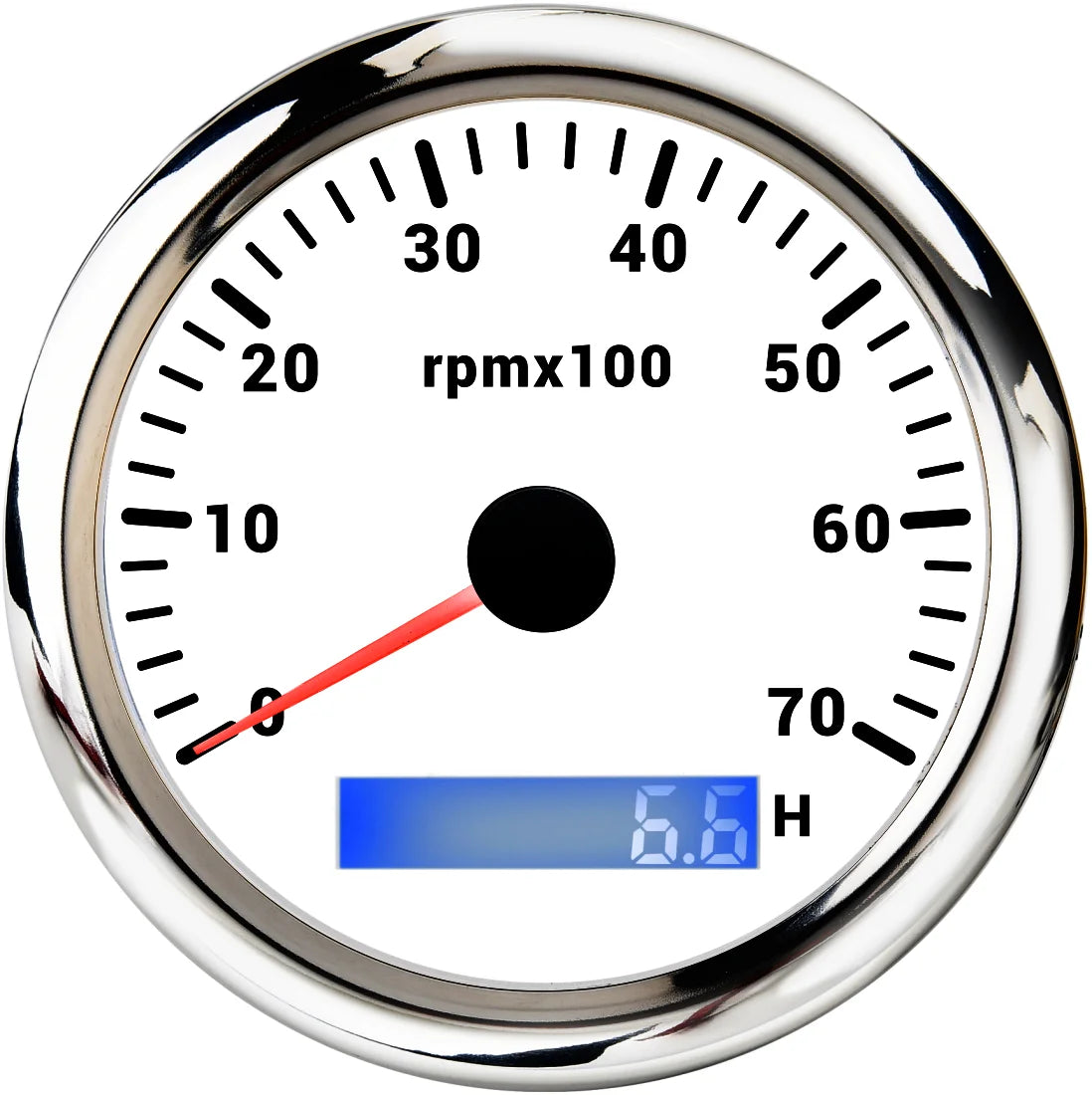 AD 85MM Tachometer with LCD Hour Meter For Marine Boat Car RPM Gauge 0-3000 4000 8000 RPM Meter Tach Sensor 7Colors Backlight