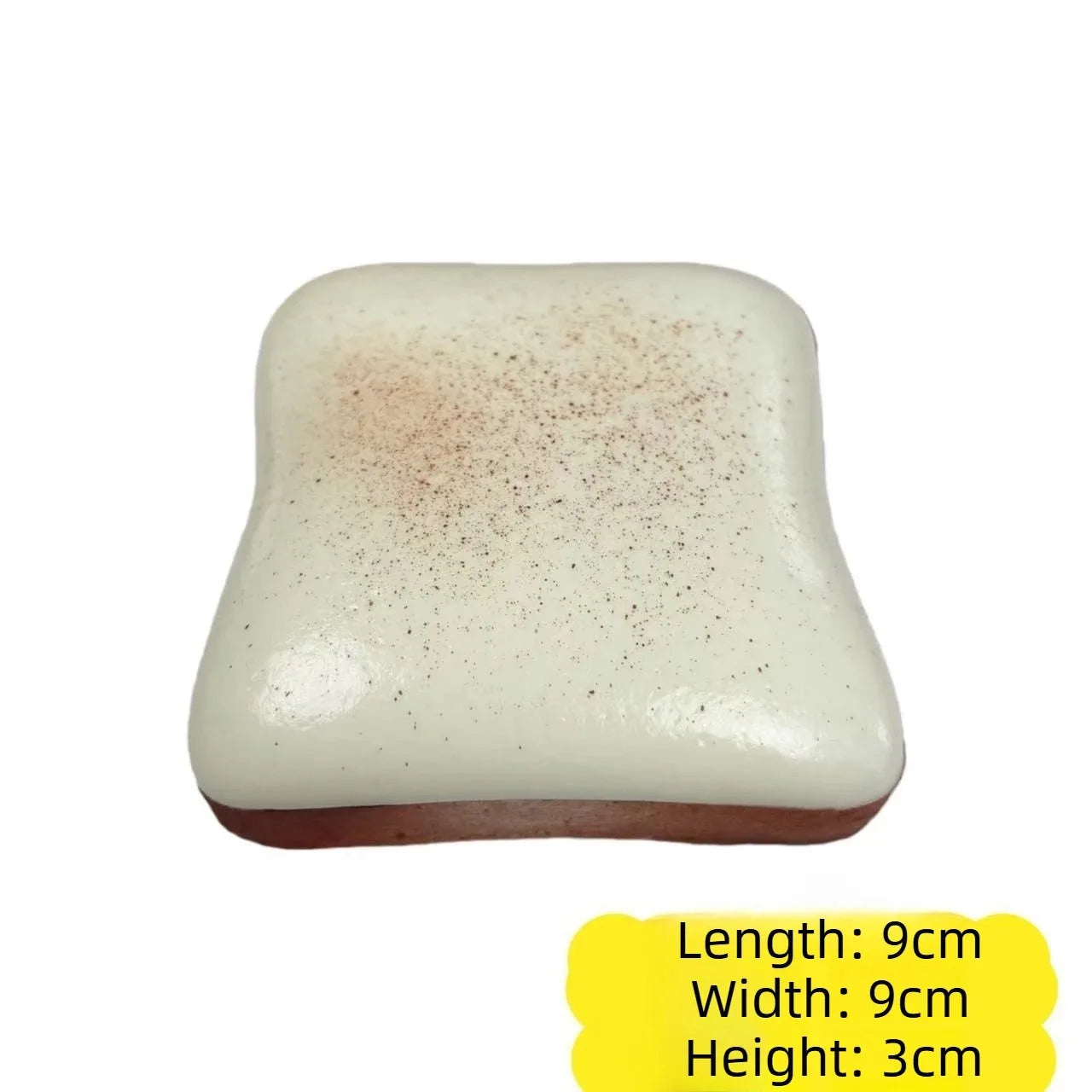 Dumpling Squishy Bread Squeeze Fidget Toy Soft Simulated Toast Stress Relief Decompression Slow Rebound Sensory Toy for Adults